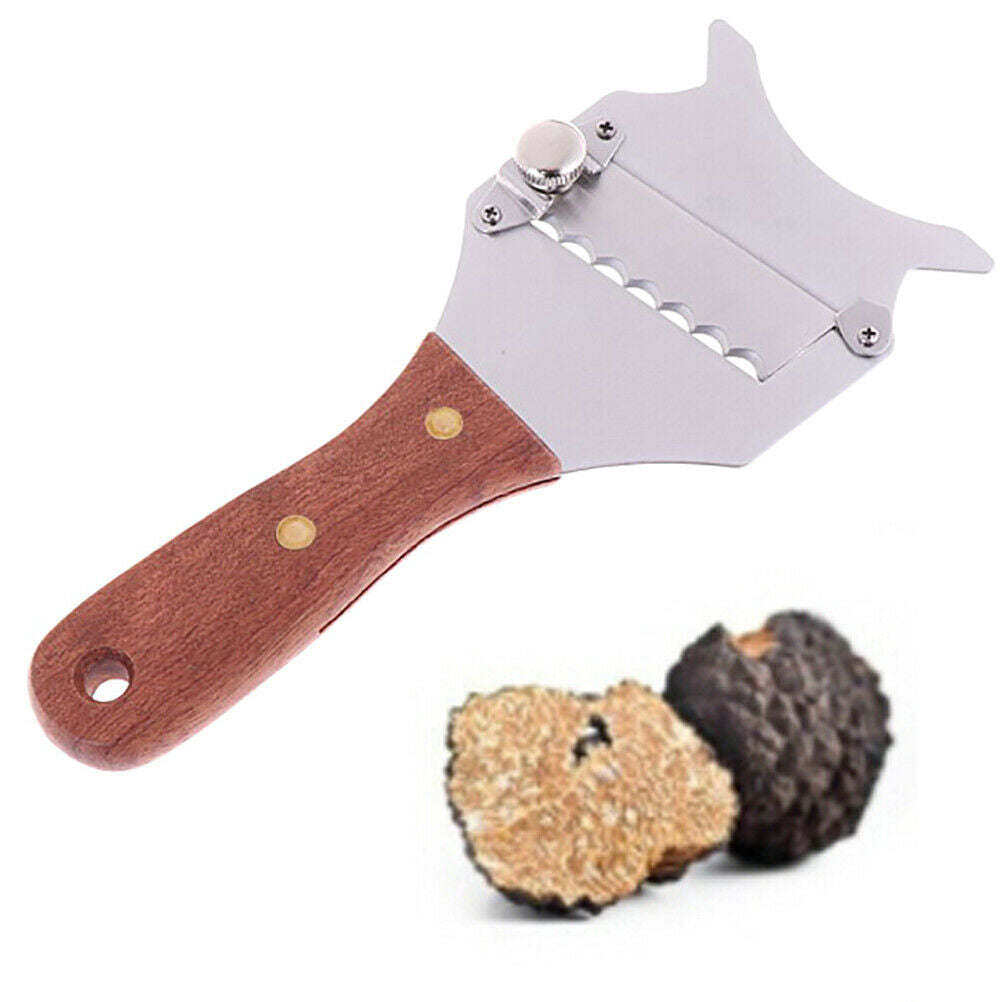 Stainless Steel Truffle Cheese Slicer Adjustable Chocolate Shaver Wavy BladeBDD