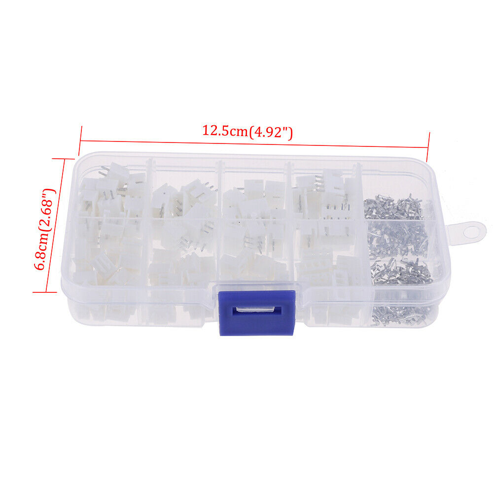 250pcs XH2.54 2p 3p 4p pin 2.54mm Pitch Terminal Kit with CasHFUK &.l8
