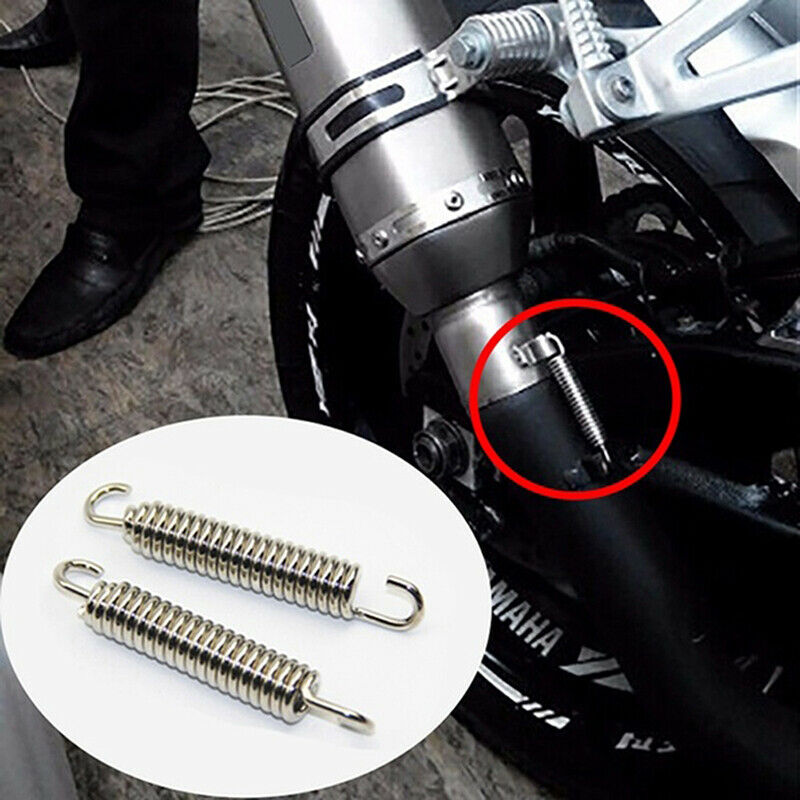 2Pcs Stainless Steel Motorcycle Exhaust System Mounting Springs .l8