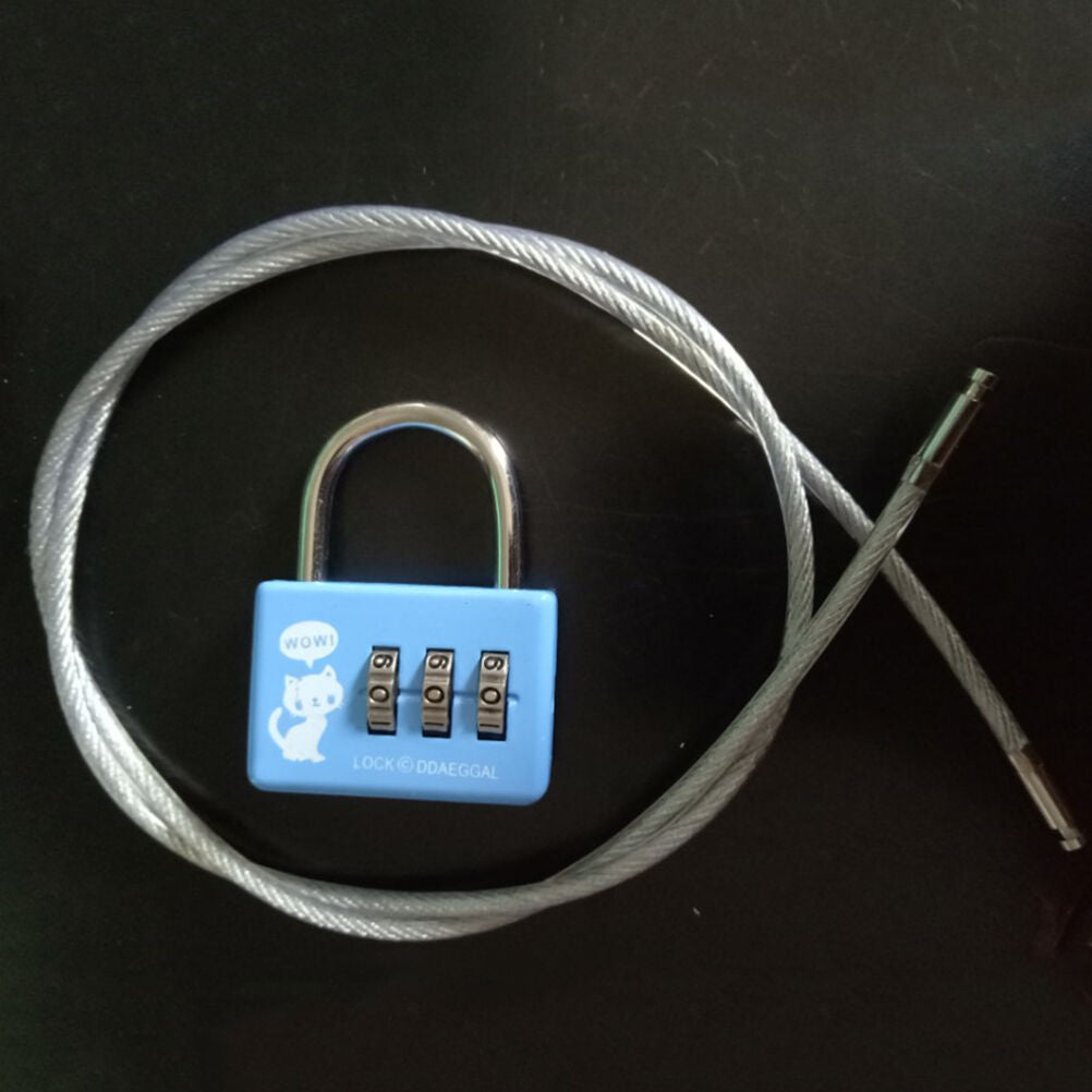 Cute 3-Digit Combination Travel Luggage Suitcase Padlock Lock Security_hgBXU Pb