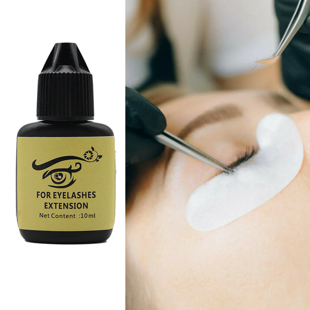 10ml Fast Strong Eyelash Glue 2-3 Secs Drying time for Beginners to Practice,