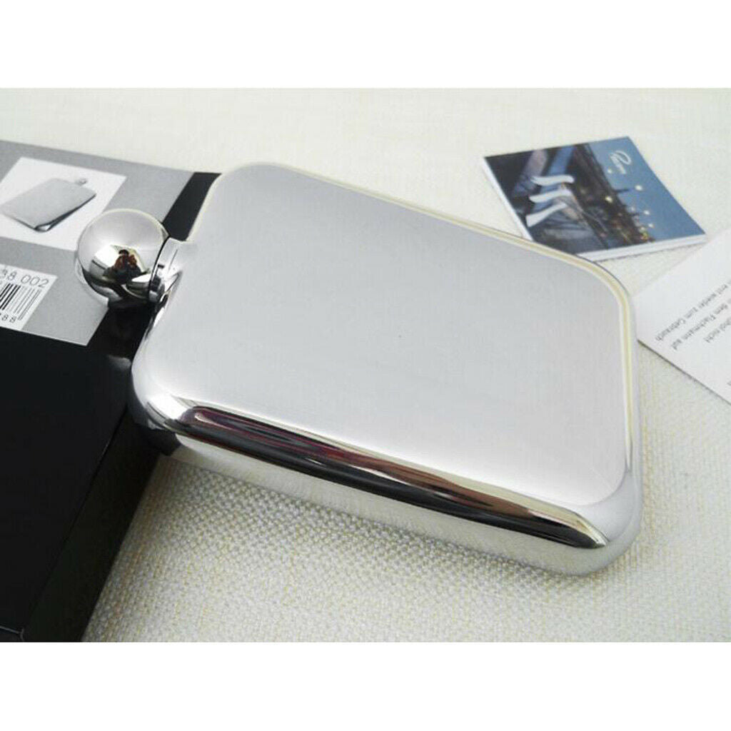 6 Oz Portable Hip Flask Alcohol Flagon Drink Bottle W/ Funnel Travel Fishing