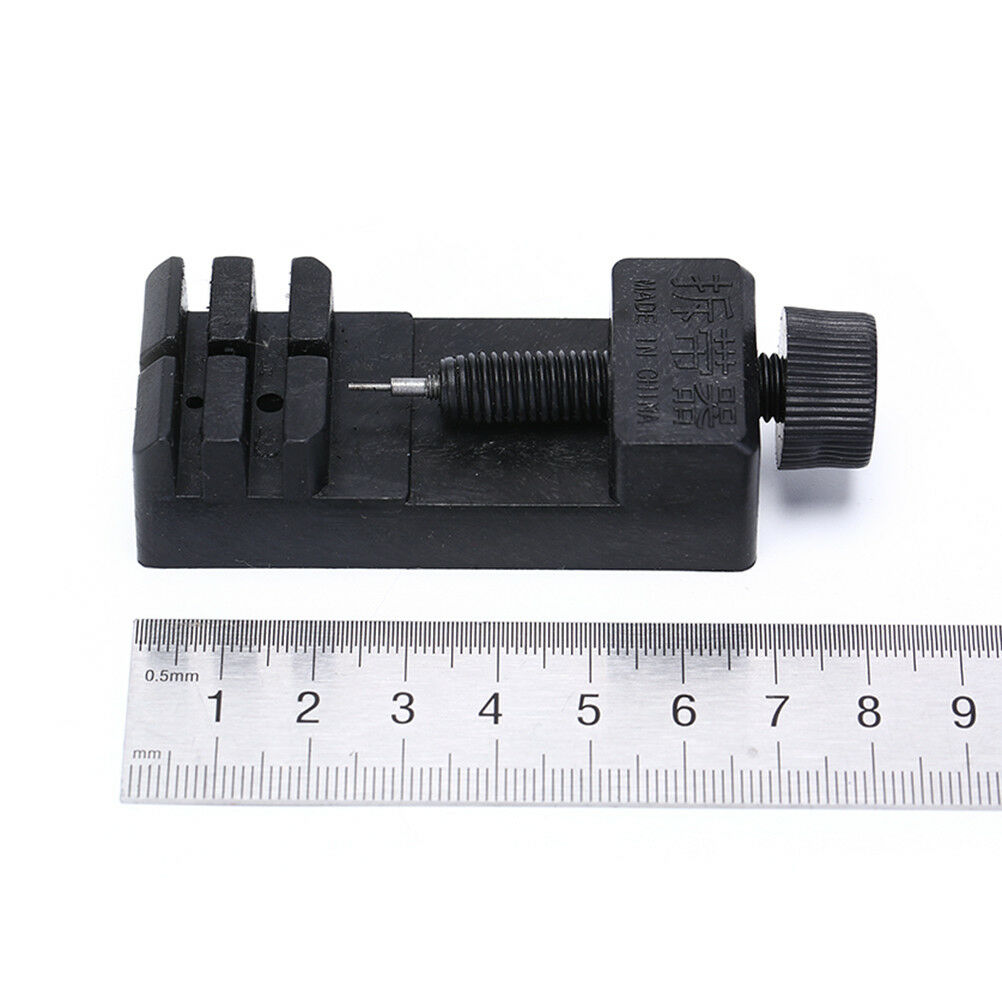 Watch Band Strap Bracelet Link Pin Remover Adjustable Repair Tool Kit blac.l8