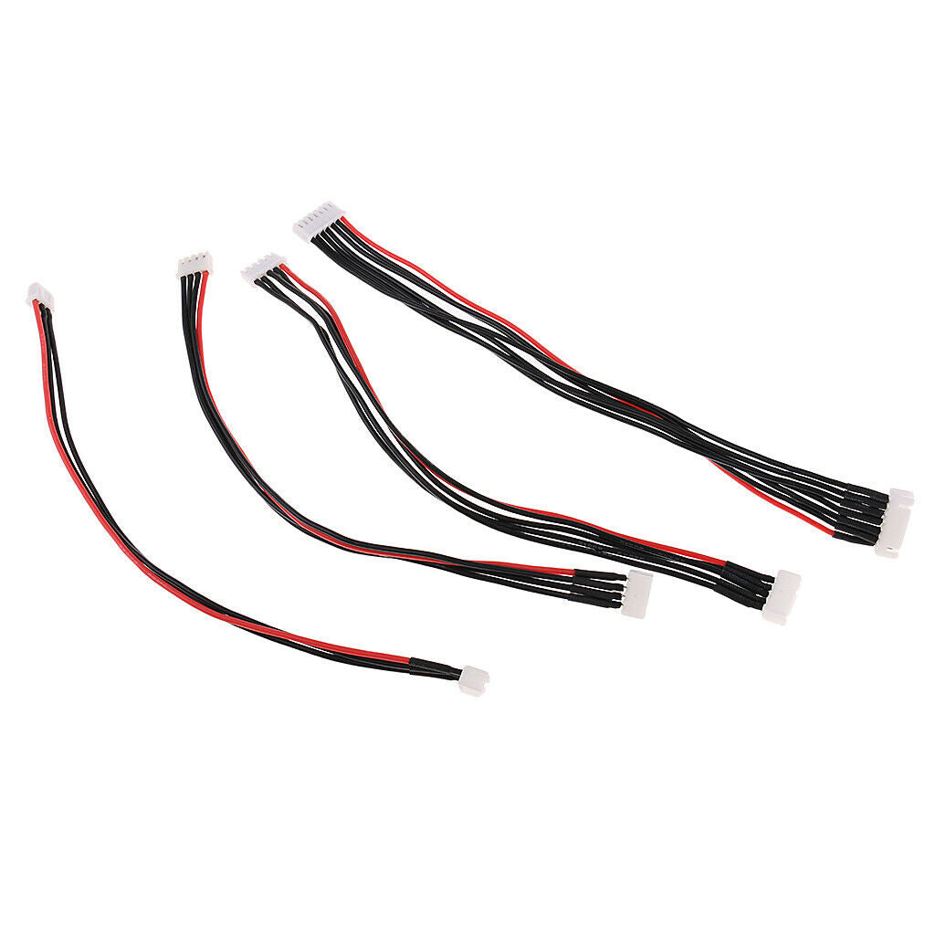 4 Pieces 2s 3s 4s 6s 20cm Lipo Charging Cable For Lipo Balance Cable