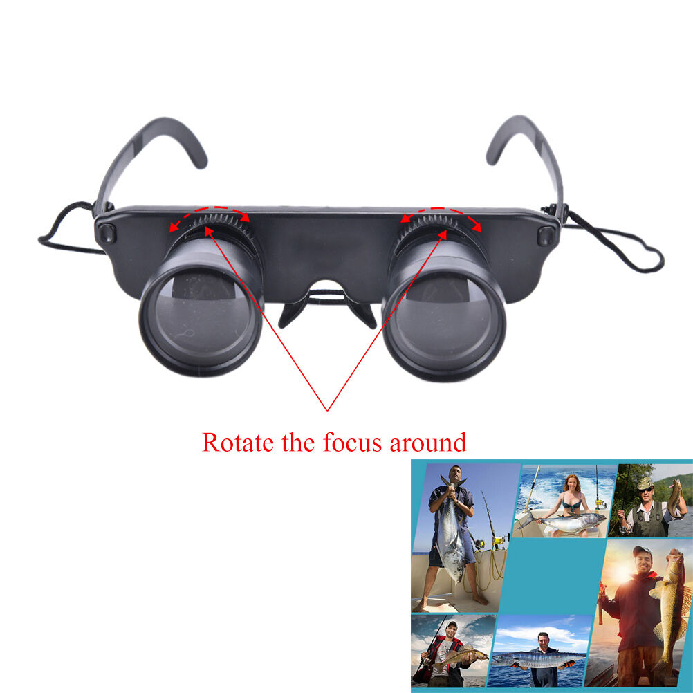3x28 Magnifier Glasses Style Outdoor Fishing Optics Binoculars Telescope  JRADD