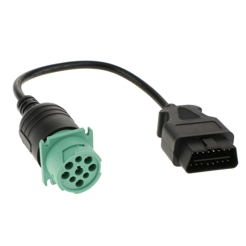 Heavy Truck  Diagnostic Adapter 9 Pin Male To 16 Pin Female Connector