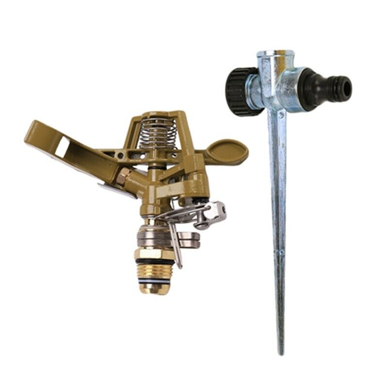 360 Degree Rotary Irrigation Sprayer Sprinkler For Lawn Garden Yard Golf GrassN9