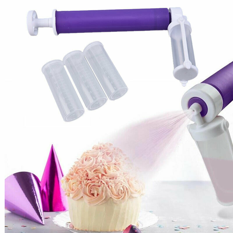 Mini Spray Tube Sprayer Baking Cake Decorating Manual Cake Spray Gun AirbrusBDA