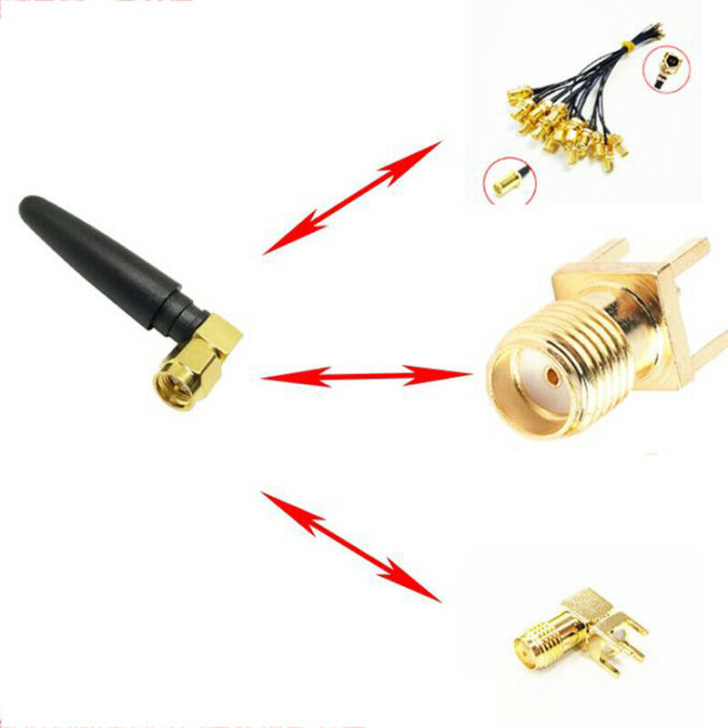2.4G WIFI Bluetooth Radio Antenna 2.5DB Gain SMA Male Plug Connector RigH4J Tt