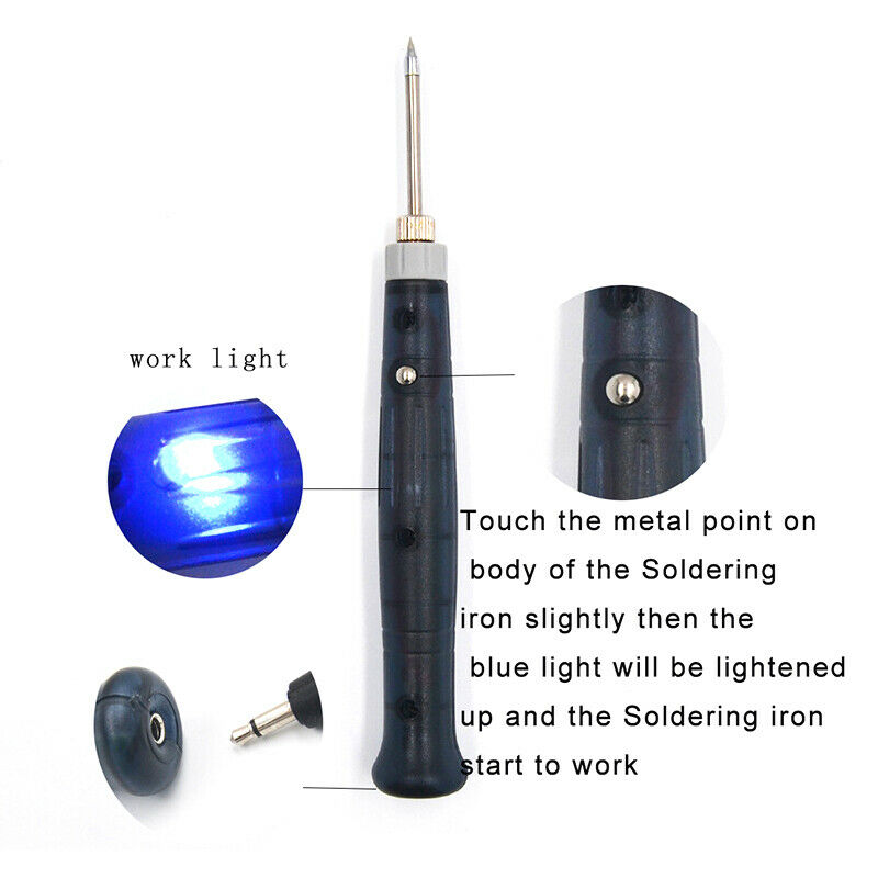 USB Soldering Pen 5V Phone Electric Soldering Iron Powered Tip Touch Switch Kit