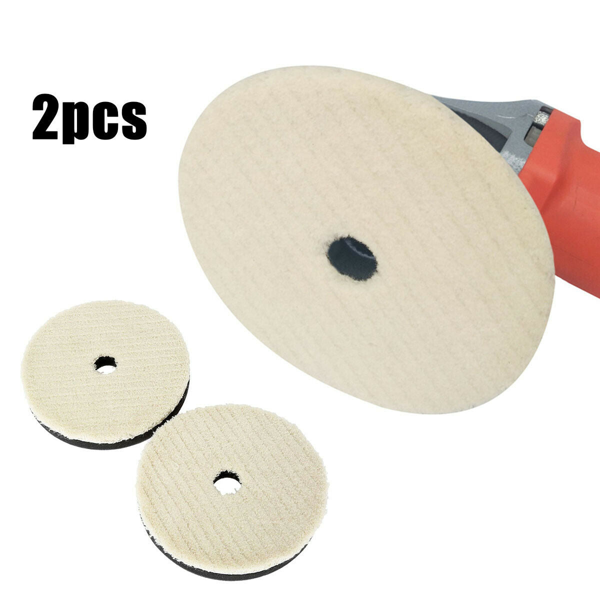 2 x Car Care Woolen Polishing Pad  Cleaning Waxing Buffing Kit For car polishing