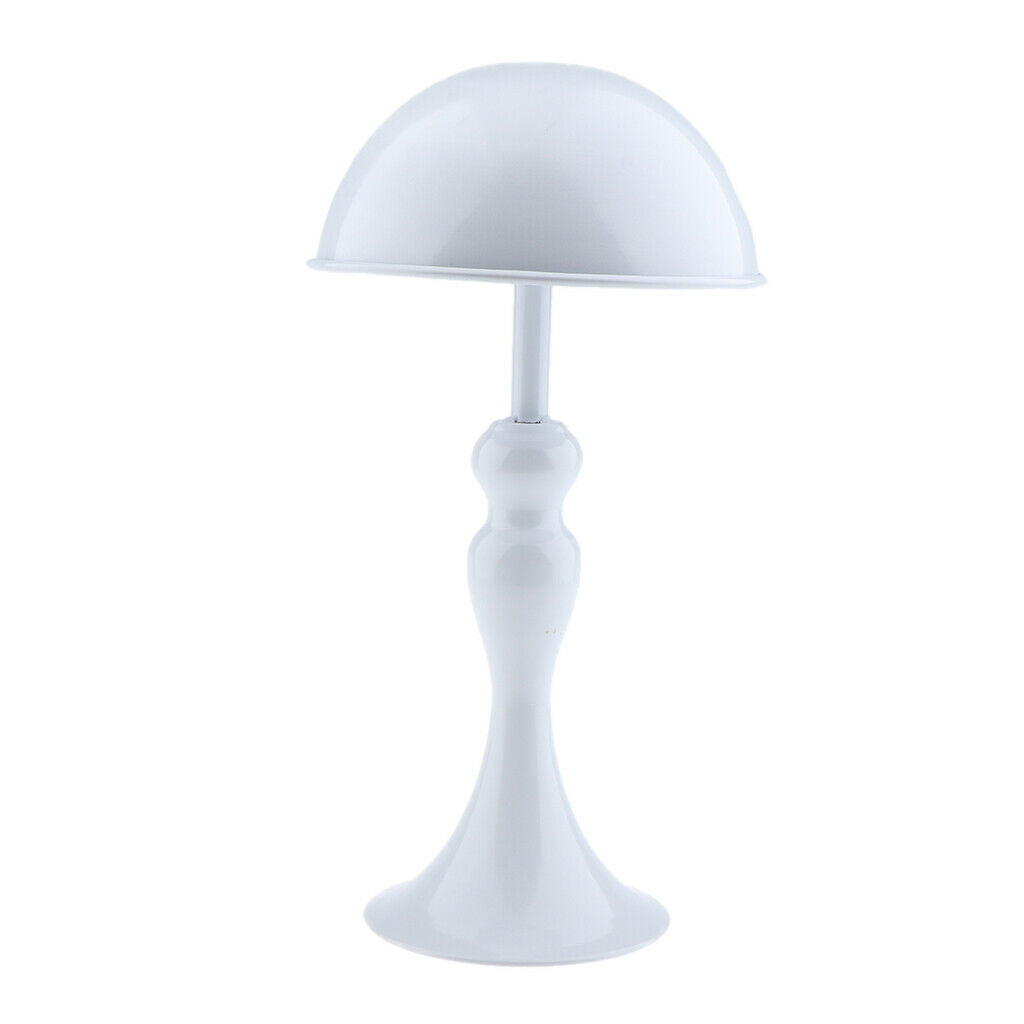 Durable Wig Hanger Metal Caps Display Stand Rack for All Wigs & Hats White