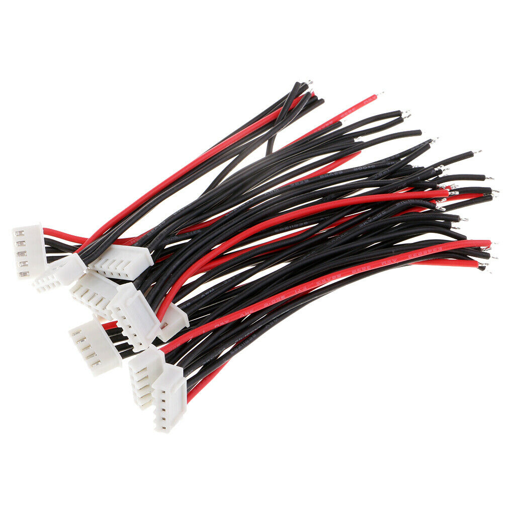 20pcs/lot 100mm Silicone Jst-xh Balance Cable for 3s 4s Lipo