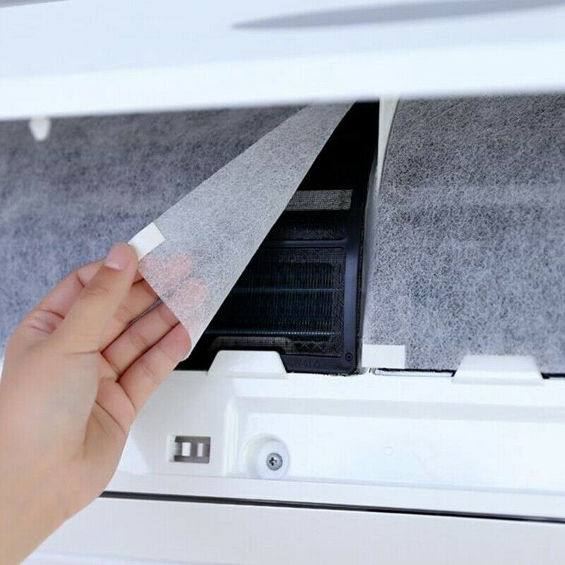 1X(6Pcs Air Conditioning Filters Wind Outlet Cover Self-Adhesion Cuttable Air 1)