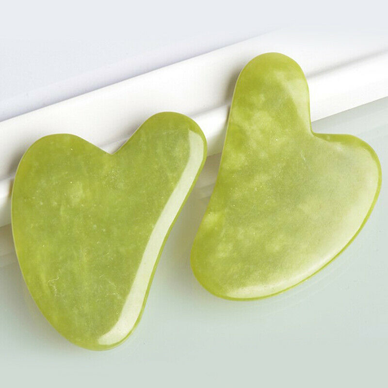 1PC Natural Guasha Facial Jade Face Body Care SPA Gua Sha Board Massager .l8