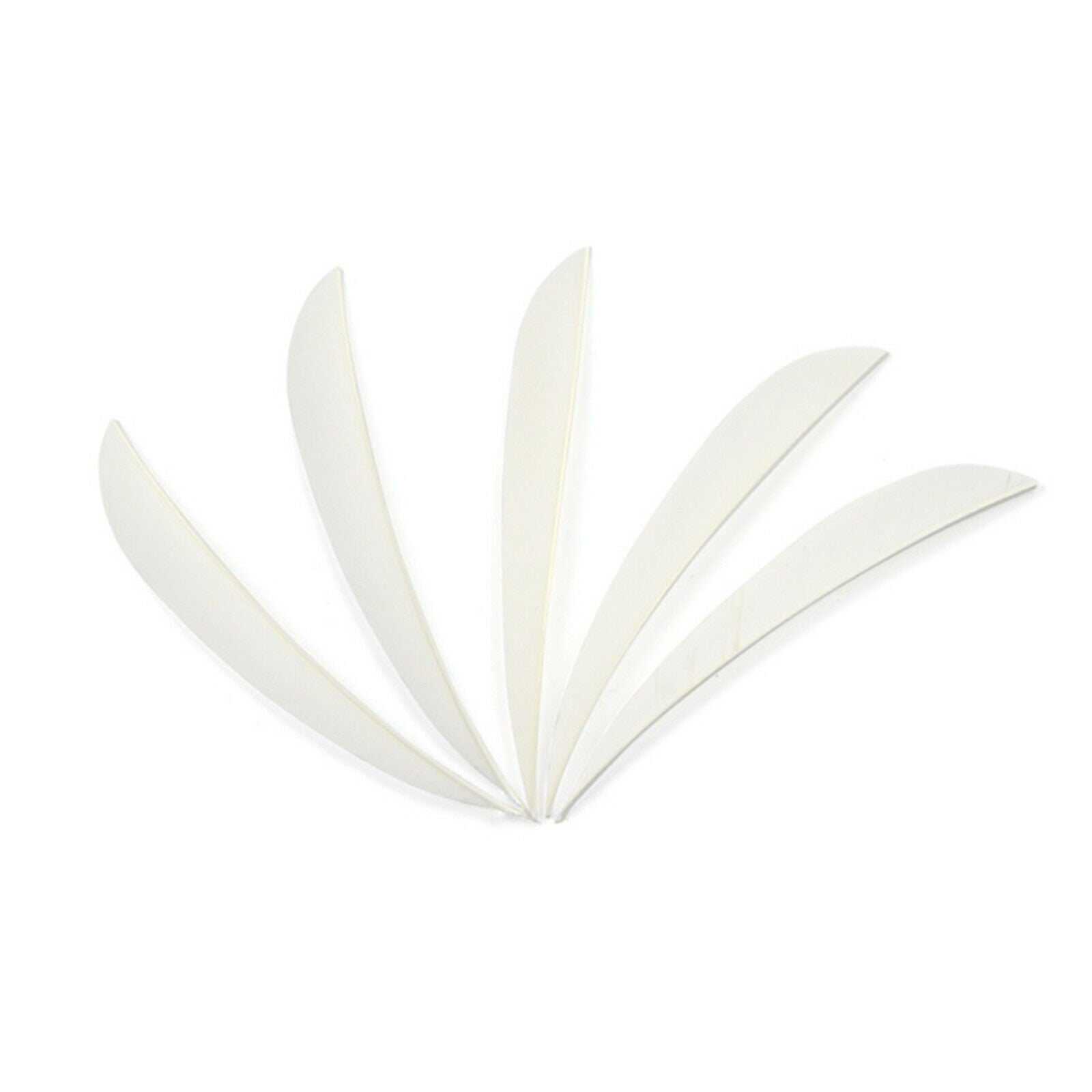 50pcs 5" Arrow Natural Turkey Feather Waterdrop Fletches Vanes DIY Shaft CA