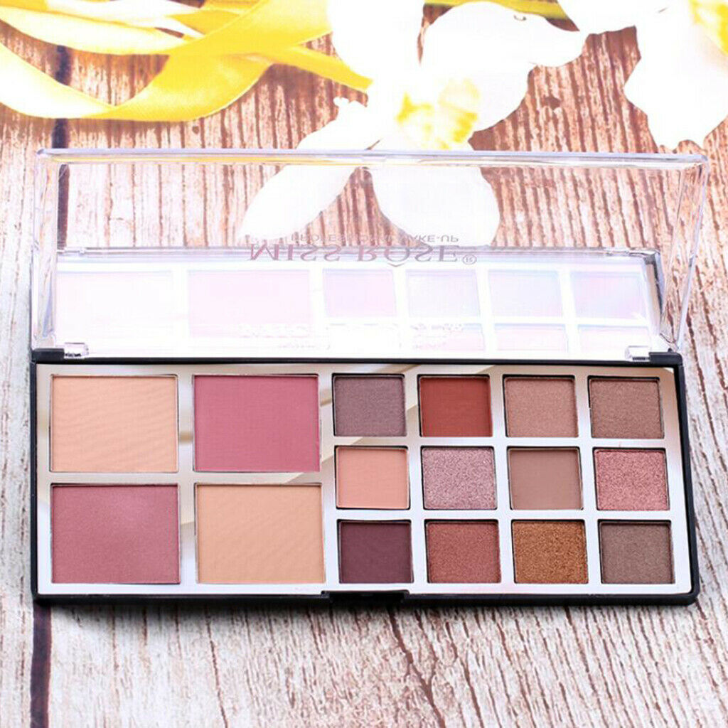 Long Lasting Eyeshadow Plate Glitter Simmer 12 Eyeshadow 2 Powder 2 Blush 02