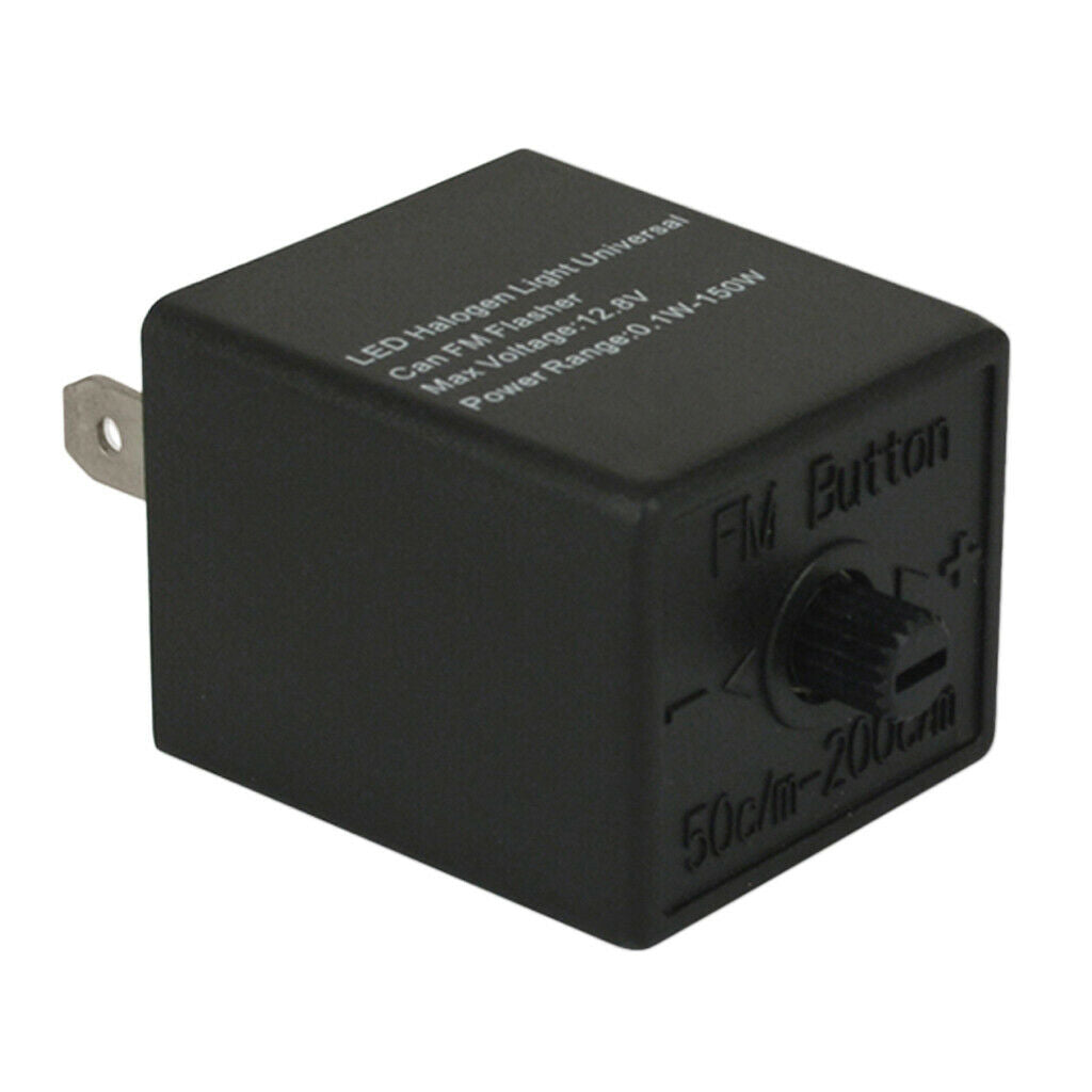 12V 24V 3 Pin Motorcycle Blinker Adjustable LED Flasher Relay Turn Signal