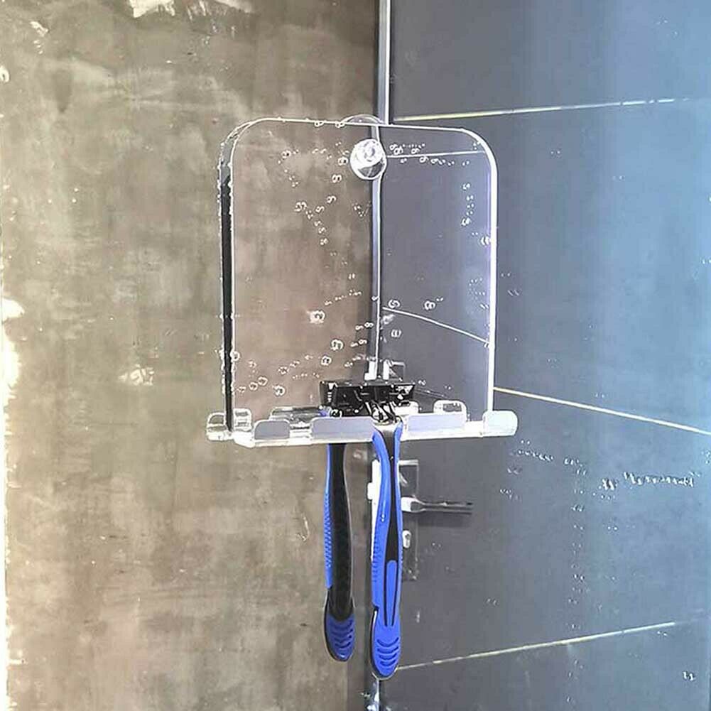 Shower Shaving Mirror Fogless Shower Mirror with Razor Holder Acrylic Shower