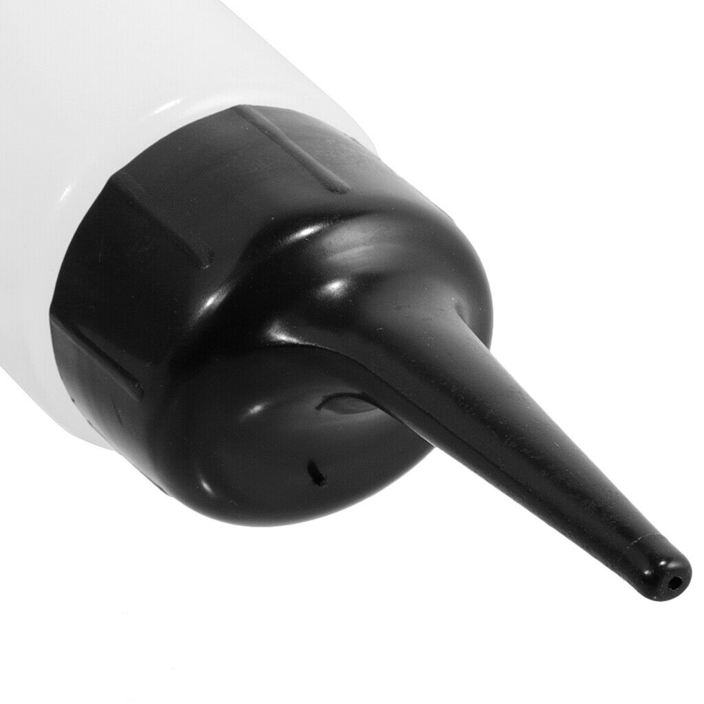 2x Empty Salon Graduated Hair Dye Coloring Applicator Pointed Perming Bottle