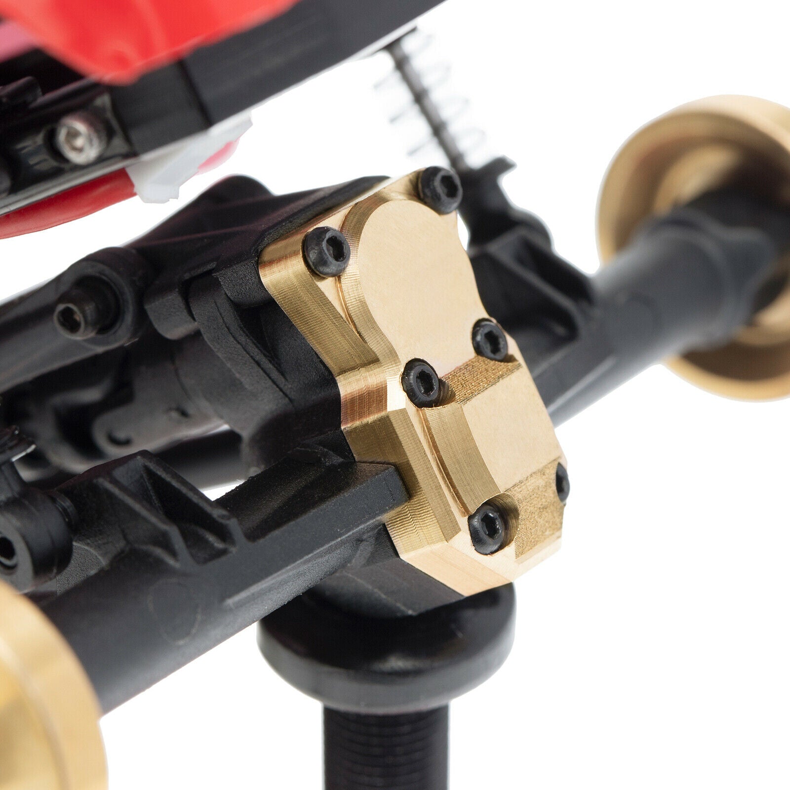 For 1/24 Axial SCX24 90081 RC Car Brass Counterweight Diff Cover Accessories