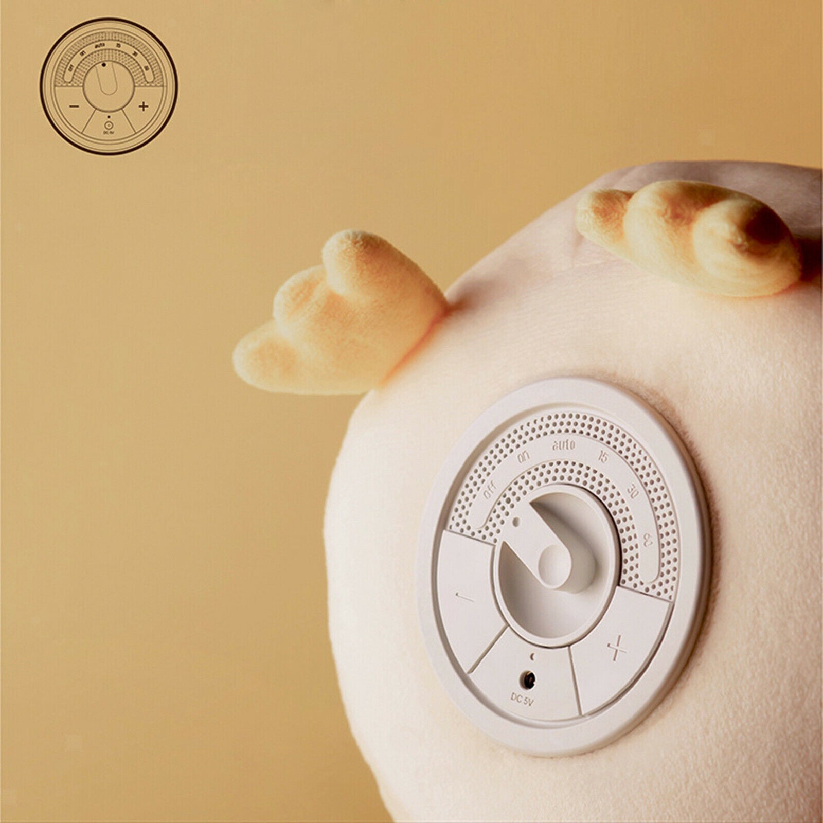 Plush Duck Night Light LED Nightlight Dimmable Lamp Kids Room Toddler Gift