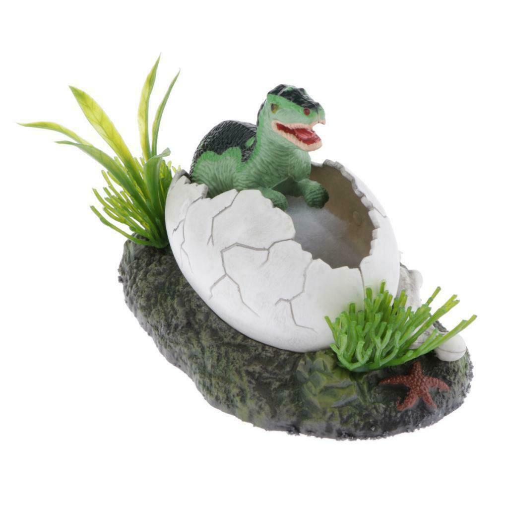 Cute Dinosaur Shell Decor Ornament Reptile Hiding Cave For Fish Tank Reptile