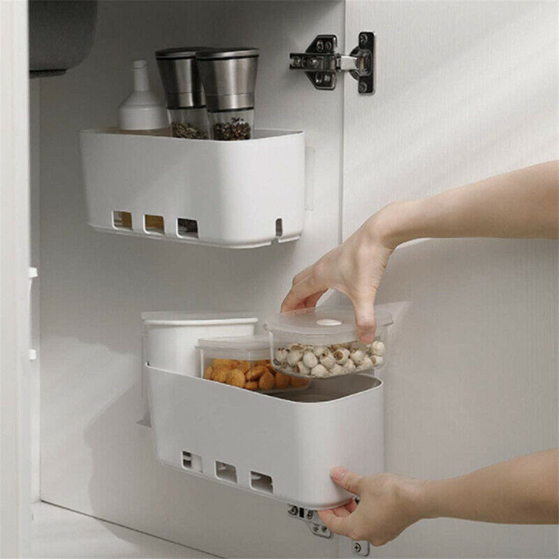 2 onE Pull-Out Closet Shelf, Kitchen Pull-Out Closet Basket Organizer, Pull-E6I5