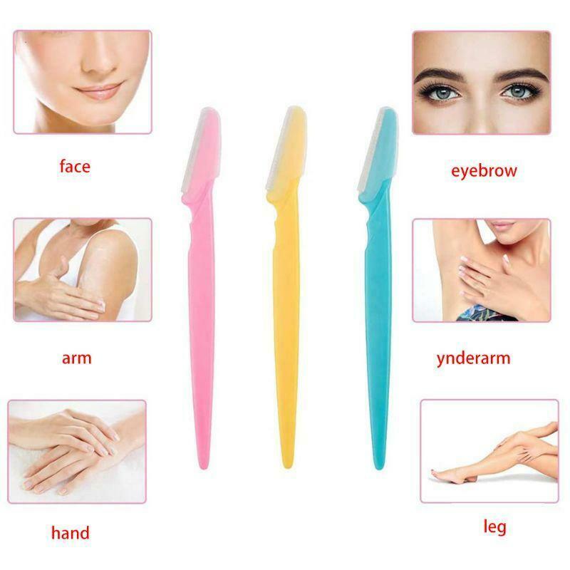 Eyebrow Facial Hair Trimmer Shaper Exfoliating Tool for Women and Men 15 Pcs