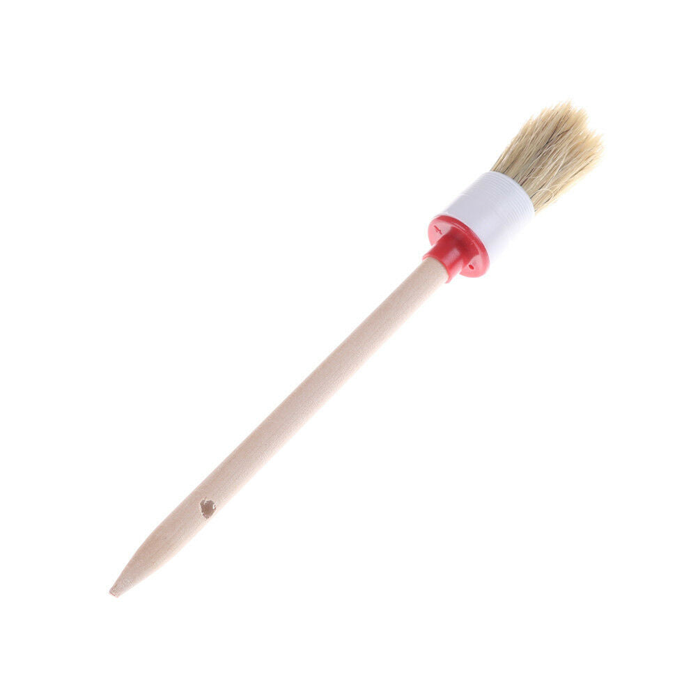 Wooden Handle Round Bristle Chalk Oil Paint Painting Wax Brush ArtistJ ouA^d Pb