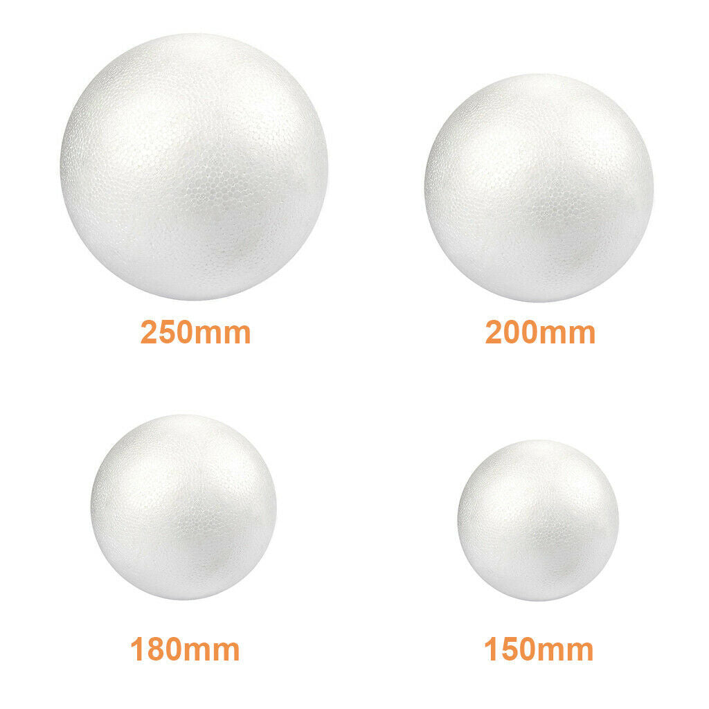 3X Foam Balls Floral Foam Styrofoam Ball Arts for DIY Ball Craft Decor 200mm