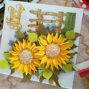 Sunflower Metal Cutting Dies Stencil DIY Scrapbooking Album Stamp Paper Card zj