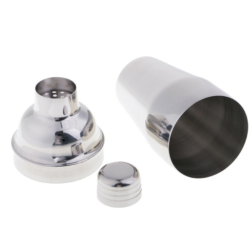 Stainless Steel Cocktail Shaker Tin Wine Drink Mixer Barware Tool 550ml