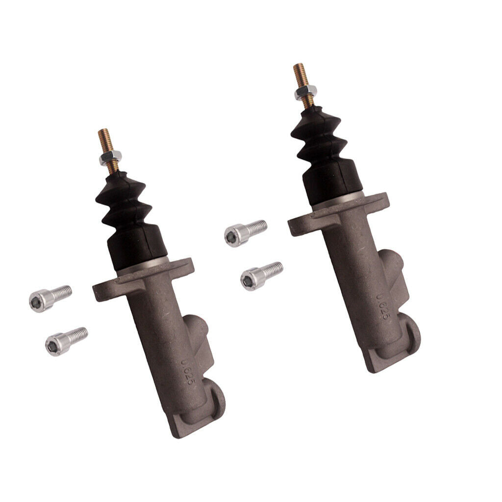 2Pcs Aluminum Alloy Race Master Cylinder 0.625 Bore for Hydraulic Handbrake