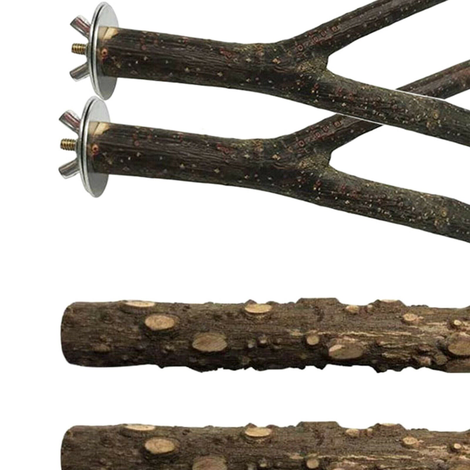 4pcs/set Parrot Bird Stand Tree Branch Platform Toys Perch Climbing Grinding