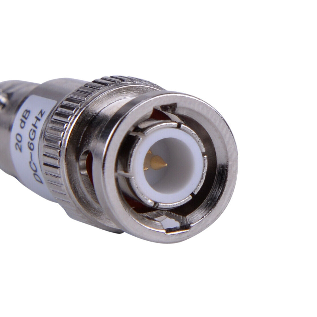 -20~115℃ Fixed Coaxial Microwave BNC 6GHz 20dB Attenuator 50 ohm Interior Atn