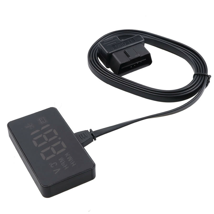 Car OBD2 HUD Overspeed Warning Windshield Projector Alarm System Head Up Display