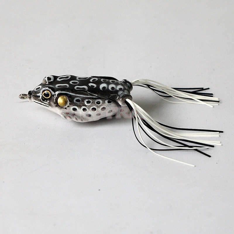 5Pcs Toad Soft Plastic Hollow Fishing Lure Crankbait Hooks Bass Bait Frog 、 BDA