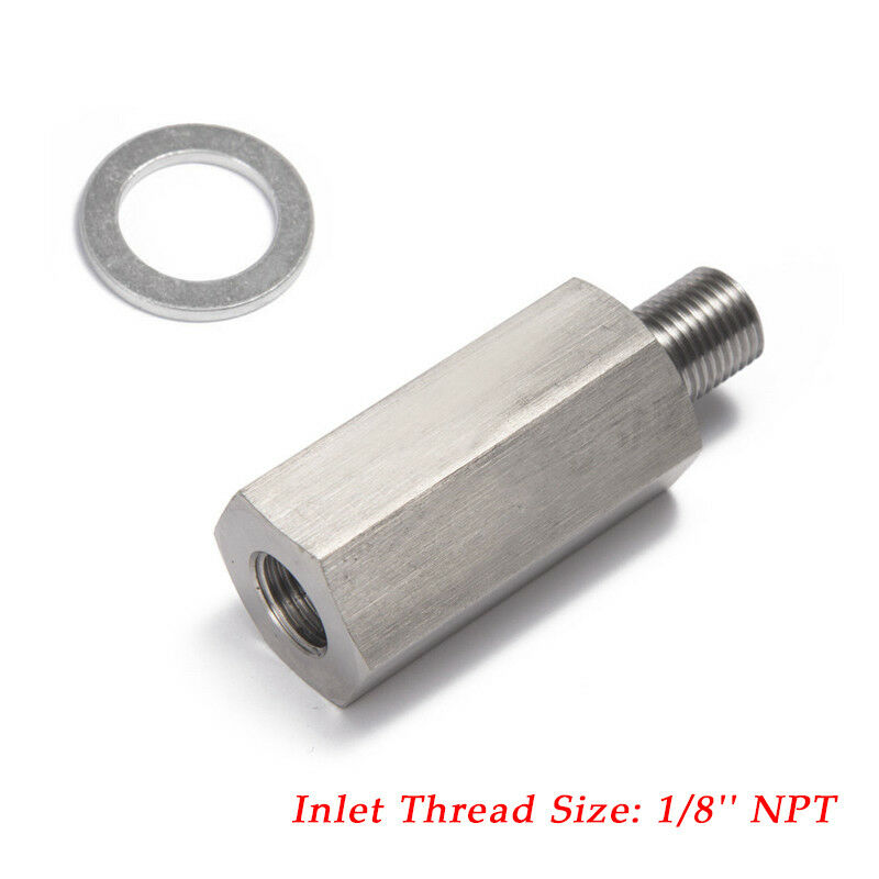 1/8'' NPT Oil Pressure Sensor Tee Adapter Fitting Turbo Supply Feed Line Gauge