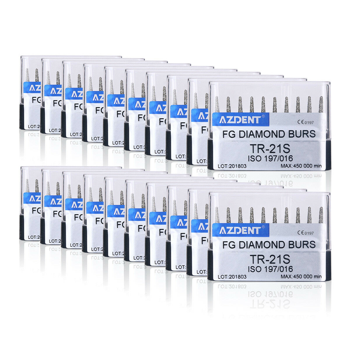 20 Boxes Dental Diamond FG Burs TR--21S Cavity Preparation Kit 10pcs/Pack New