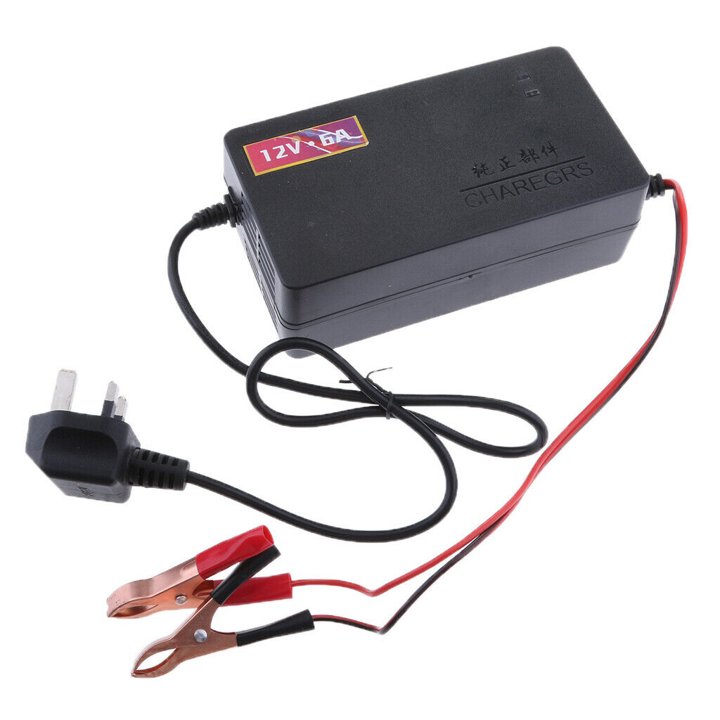 Car RV Truck Motorcycle Battery Charger Maintainer 12V 6A Smart Trickle UK
