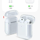 Soft TPU Transparent Cover Earphone Protective Case Clear Skin For AirPods 1/ 2