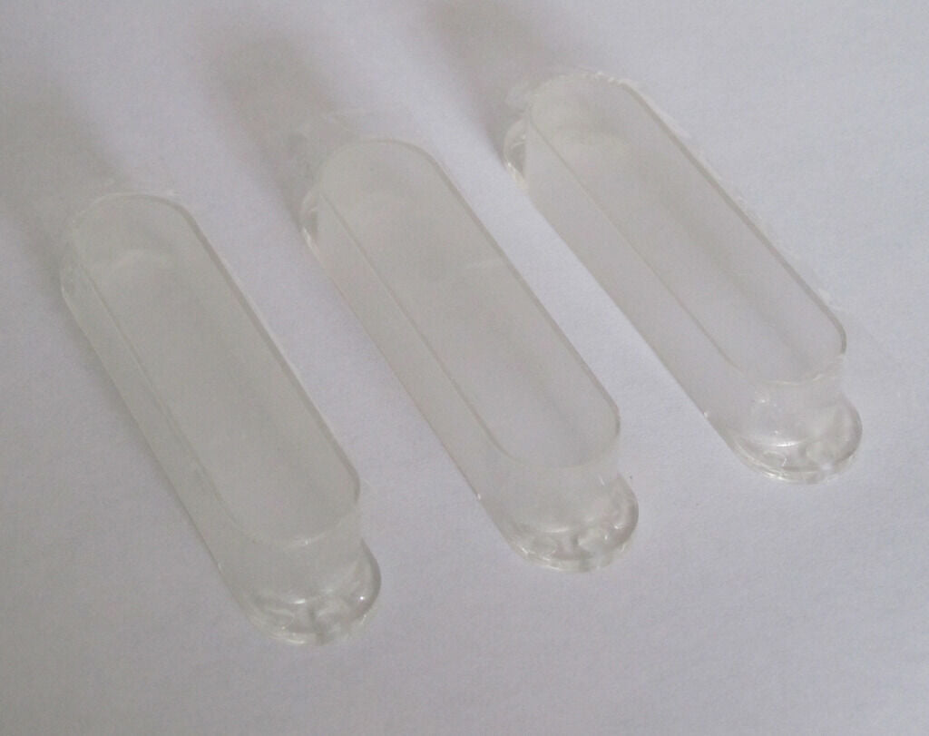Clear ST Strat Closed Single Coil Pickup Cover Transparent Sealed Pickup Covers