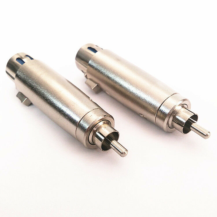 3pin XLR feMale to RCA Mono male jack Plug Mic/Amp audio Adaptor convertor Met
