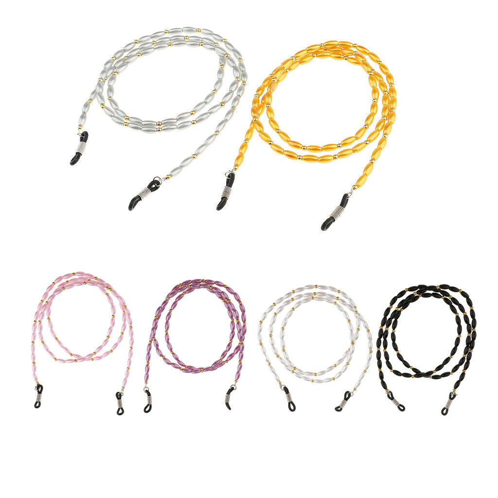 6 Pieces Glasses Bra Chains Sunglasses Neck Strap