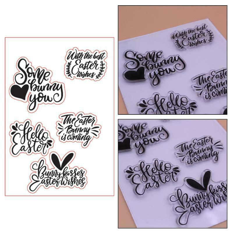 Best Easter Wishes Silicone Clear Seal Stamp DIY Scrapbooking Embossing Photo