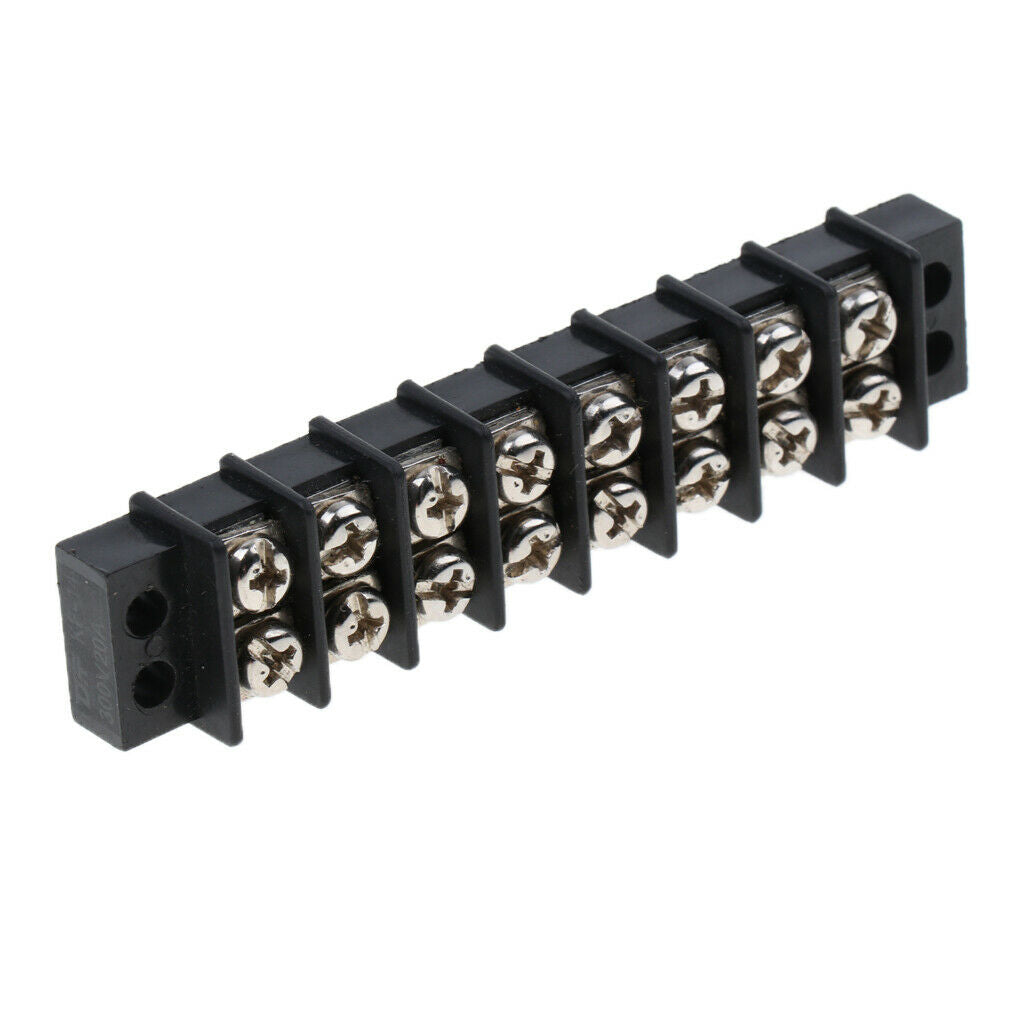 8 Ways 22-12AWG 450V 30A 8 Positions Screw Terminal Strip Blocks Bus Bar