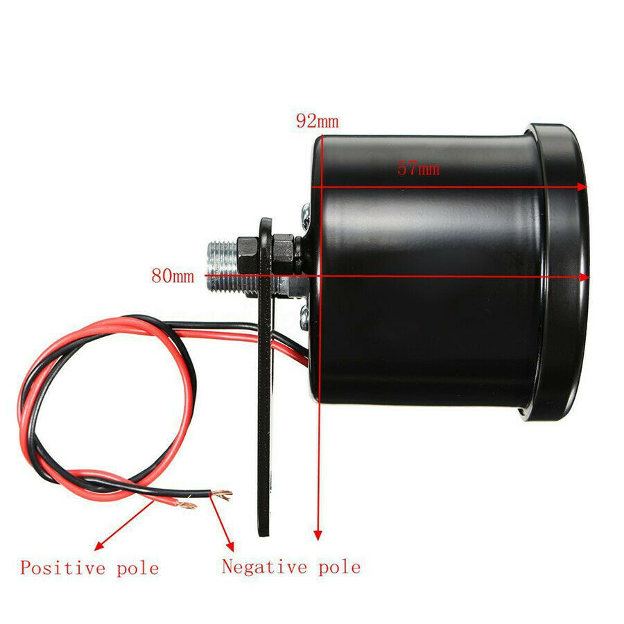 1pc 12V 12000RMP Motorcycle Digital Speedometer Odometer Tachometer With Bracket
