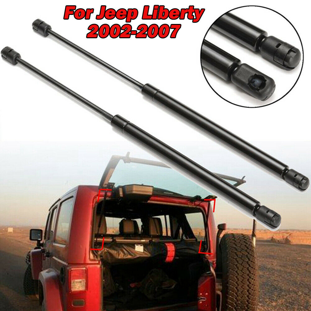 2 Pcs Rear Window Glass Lift Supports Struts Shocks For 2002-2007 Jeep Liberty