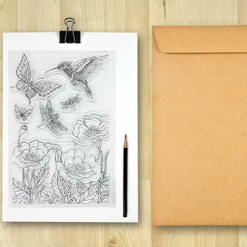 Hummingbird Silicone Clear Seal Stamp DIY Scrapbooking Embossing Photo Album